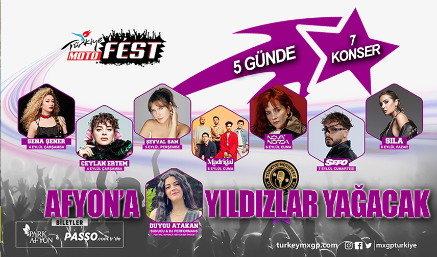 Türkiye Motofest’te Afyon’a yıldızlar yağacak